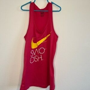 Nike Women’s Pink “Swoosh” Tank Top Size XS
